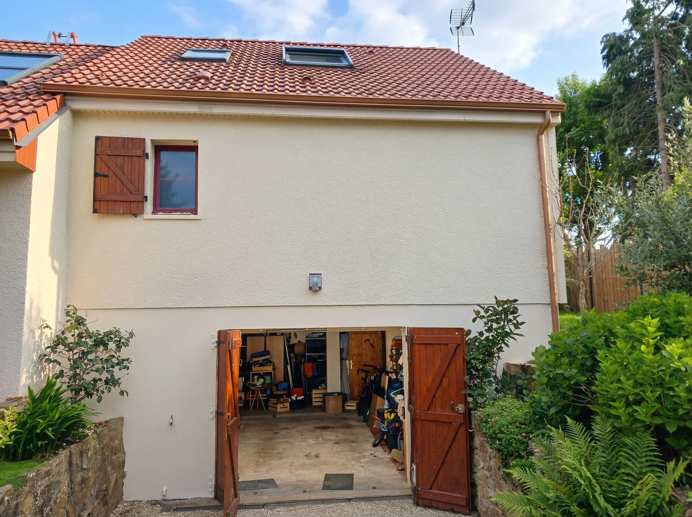 Réalisation peinture ravalement de façade maison Damigny